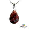 Red Jasper Teardrop Sterling Silver Pendant