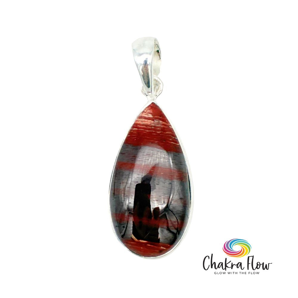 Red Jasper Sterling Silver Pendant