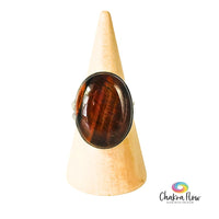 Red Tiger's Eye Sterling Silver Ring Size 7