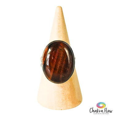 Red Tiger's Eye Sterling Silver Ring Size 7