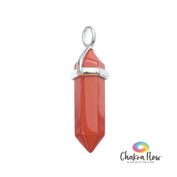 Red Jasper Double Terminated Pendant