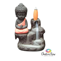 Ceramic Reverse Flow Incense Burner - Buddha