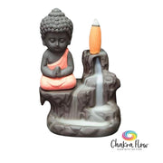 Ceramic Reverse Flow Incense Burner - Buddha