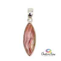 Rhodochrosite Sterling Silver Pendant