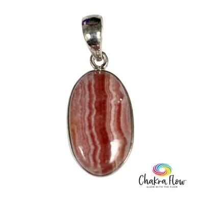 Rhodochrosite Sterling Silver Pendant
