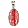 Rhodochrosite Sterling Silver Pendant