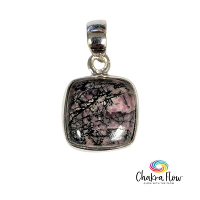 Rhodonite Sterling Silver Pendant