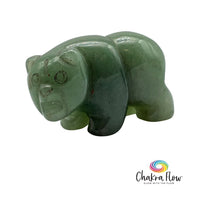 Green Aventurine Roaring Bear