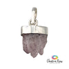 Rose Quartz Mini Cluster Sterling Silver Pendant