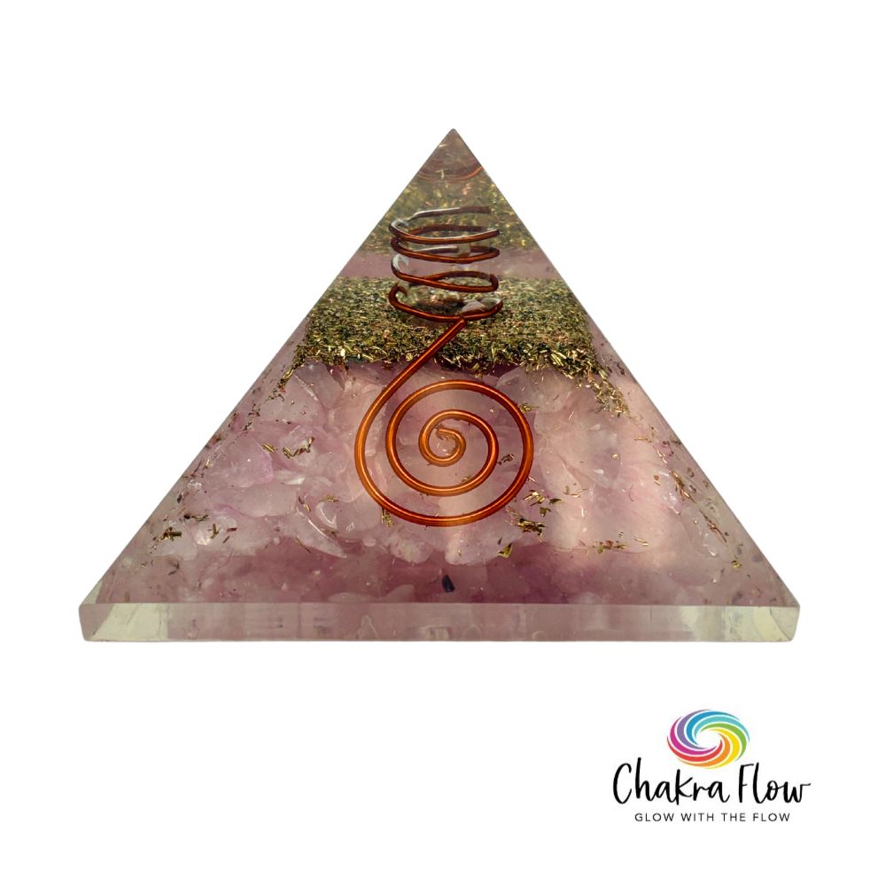 Rose Quartz Orgone Pyramid