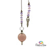 Rose Quartz Pendulum with Sacred Feminine