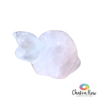 Rose Quartz Snail Figurine