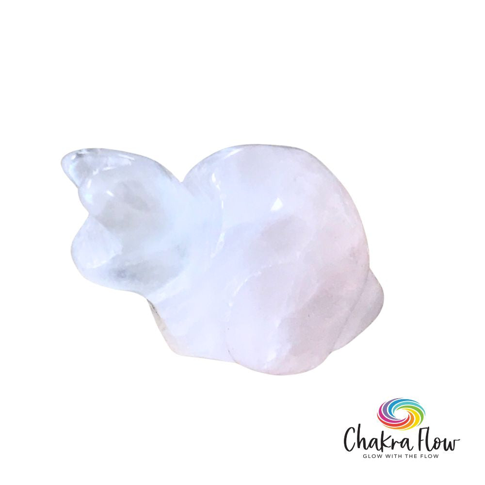 Rose Quartz Snail Figurine