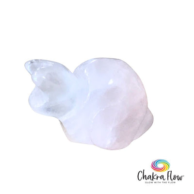 Rose Quartz Snail Figurine