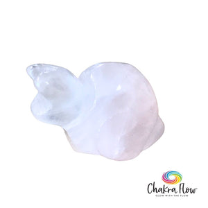 Rose Quartz Snail Figurine