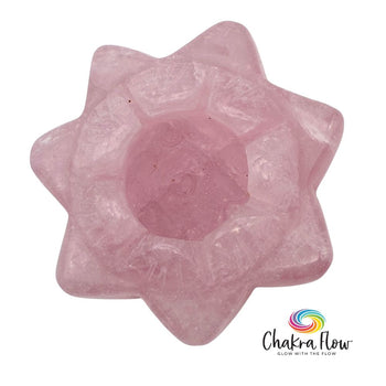 Rose Quartz Lotus Flower