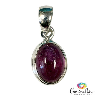 Ruby Sterling Silver Pendant