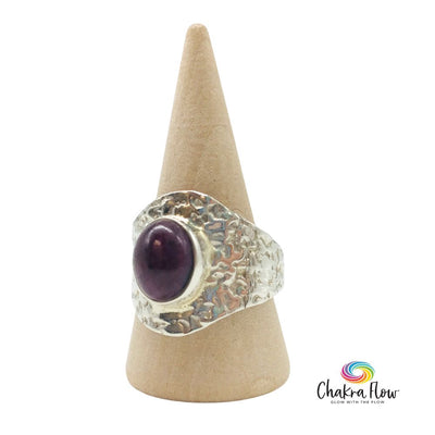 Ruby Sterling Silver Ring Size 10
