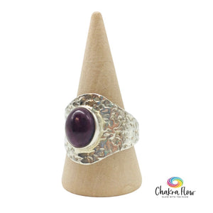 Ruby Sterling Silver Ring Size 10
