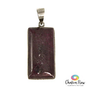 Ruby Sterling Silver Pendant