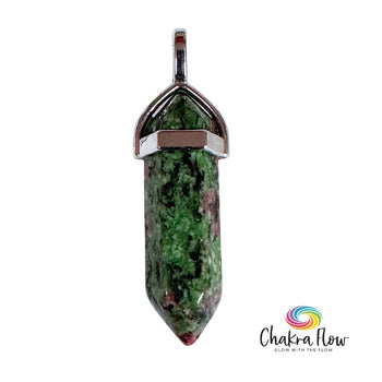 Ruby Zoisite Double Terminated Pendant