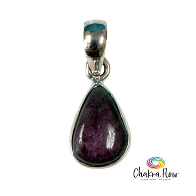 Ruby Zoisite Sterling Silver Pendant