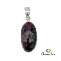 Ruby Zoisite Sterling Silver Pendant