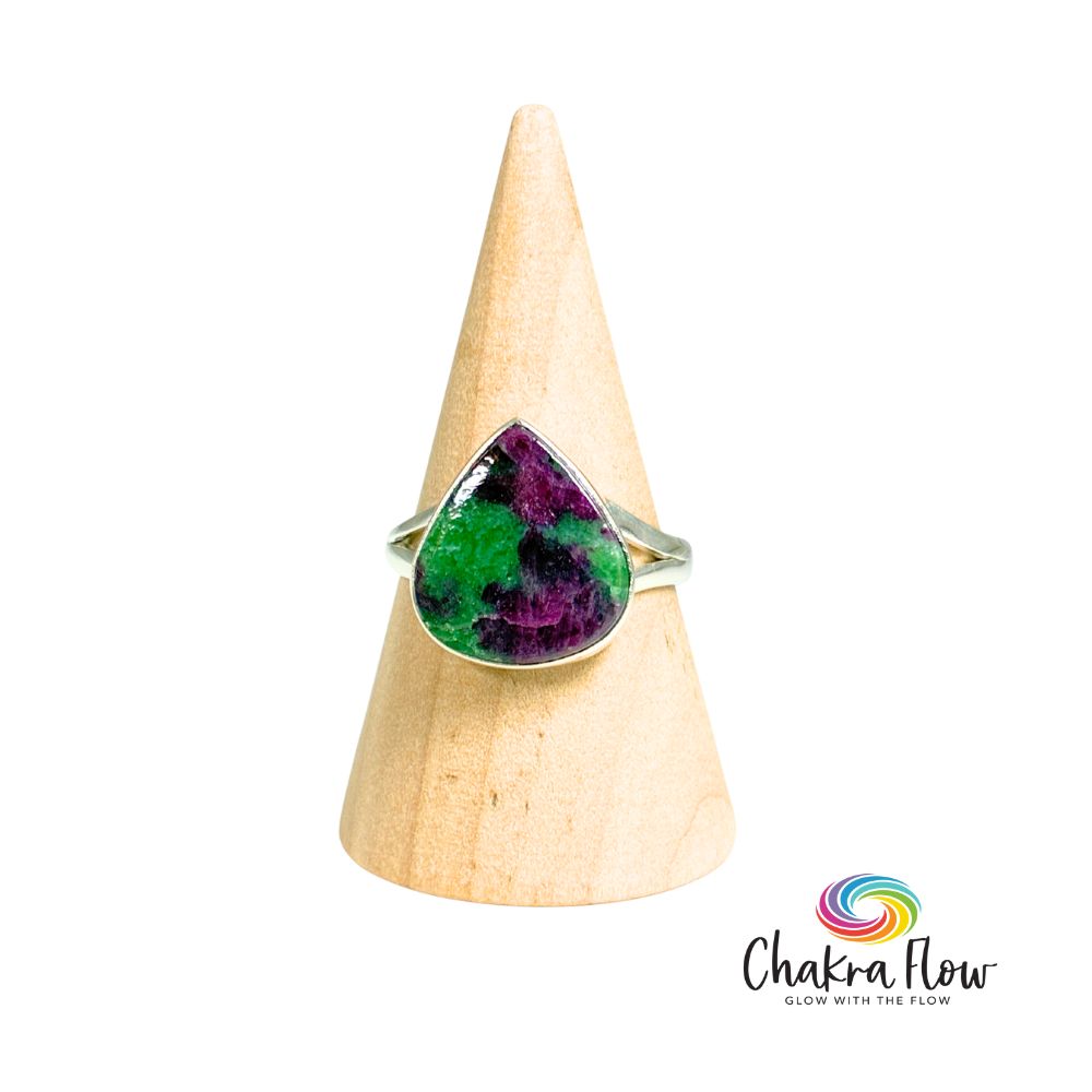 Ruby Zoisite Sterling Silver Ring