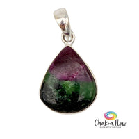 Ruby Zoisite Sterling Silver Pendant