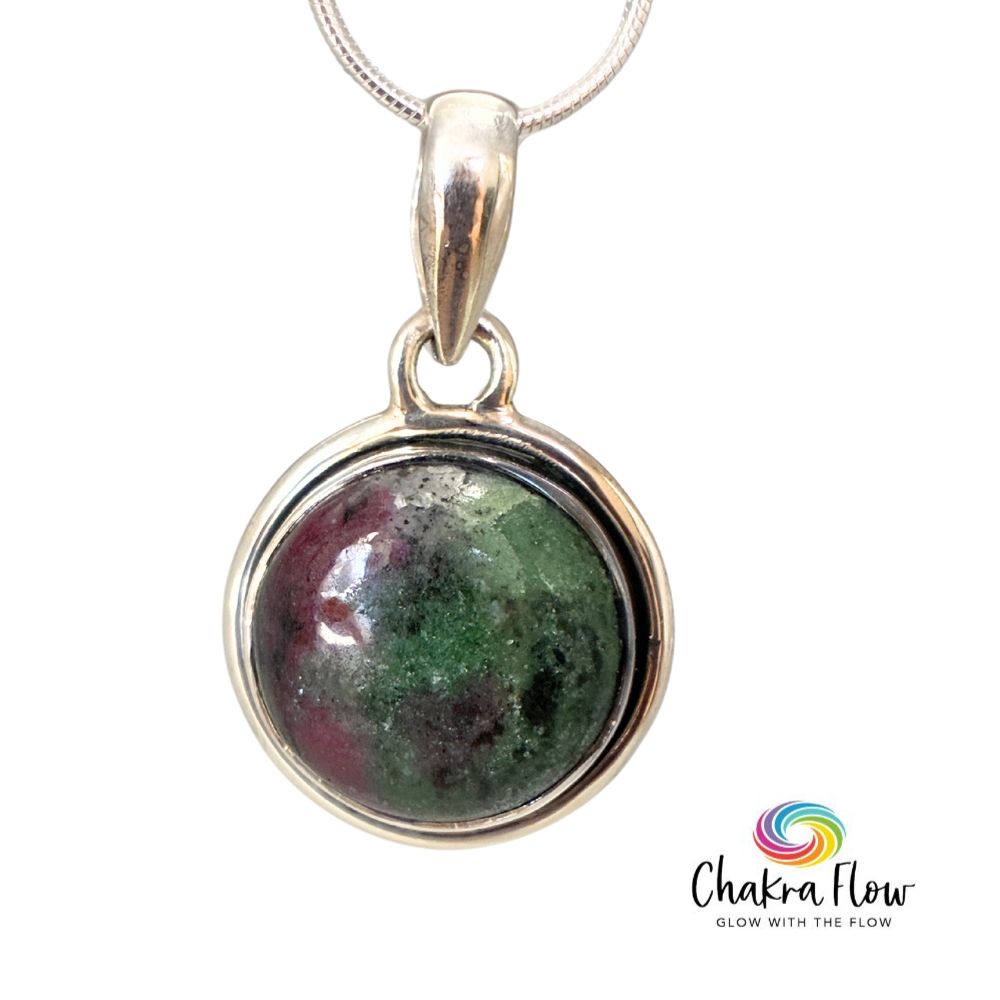 Ruby in Zoisite Sterling Silver Pendant