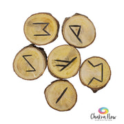Runes Set in Poplar Wood