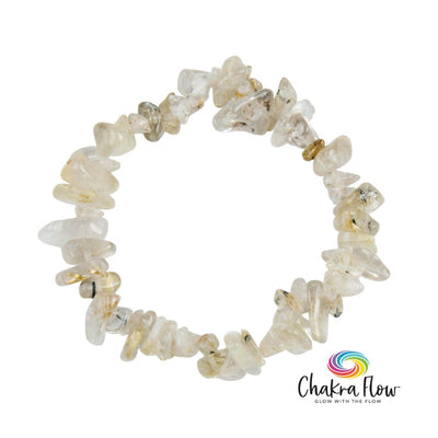 Rutilated Quartz Chip Bracelet