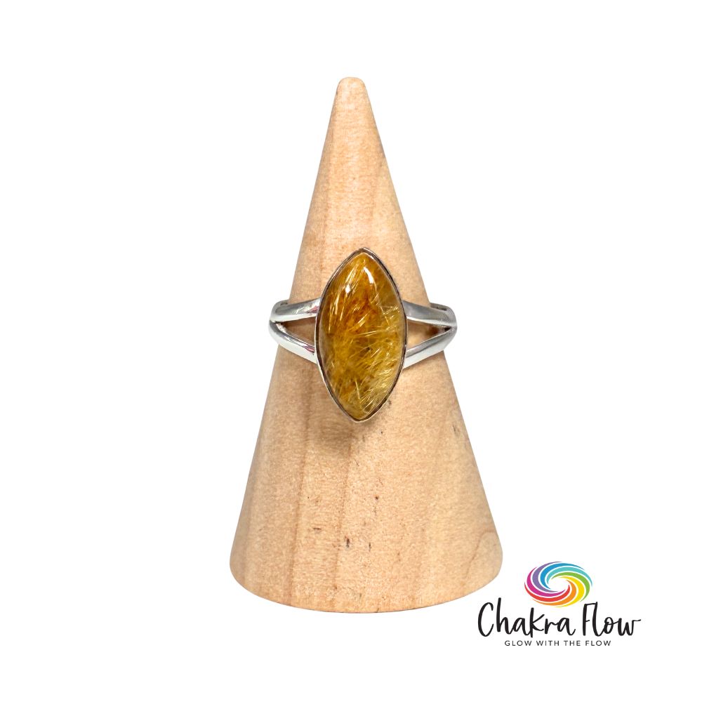 Rutilated Quartz Sterling Silver Ring