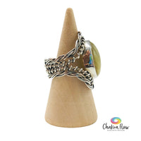 Rutilated Quartz Sterling Silver Ring Size 6