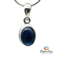 Sapphire Sterling Silver Pendant