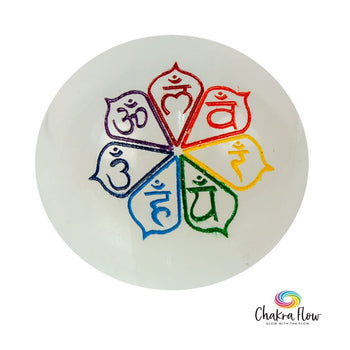Selenite Chakra Sphere