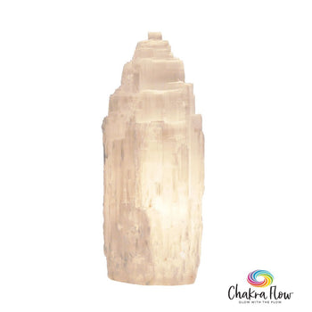 Selenite Tower Lamp