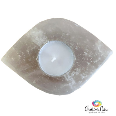 Selenite Tea Light Holder