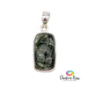 Seraphinite Sterling Silver Pendant