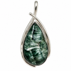 Seraphinite Sterling Silver Pendant