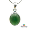 Serpentine Sterling Silver Pendant