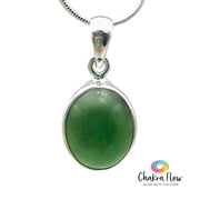 Serpentine Sterling Silver Pendant