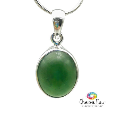 Serpentine Sterling Silver Pendant