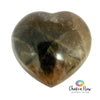Large Smoky Quartz Heart Palm Stone