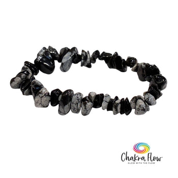 Snowflake Obsidian Bracelet