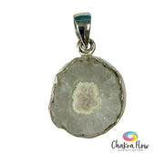 Solar Quartz Sterling Silver Pendant