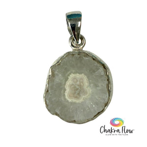 Solar Quartz Sterling Silver Pendant