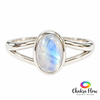 Rainbow Moonstone Sterling Silver Ring
