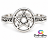 Pentacle Sterling Silver Ring