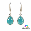 Teardrop Chalcedony Sterling Silver Earrings